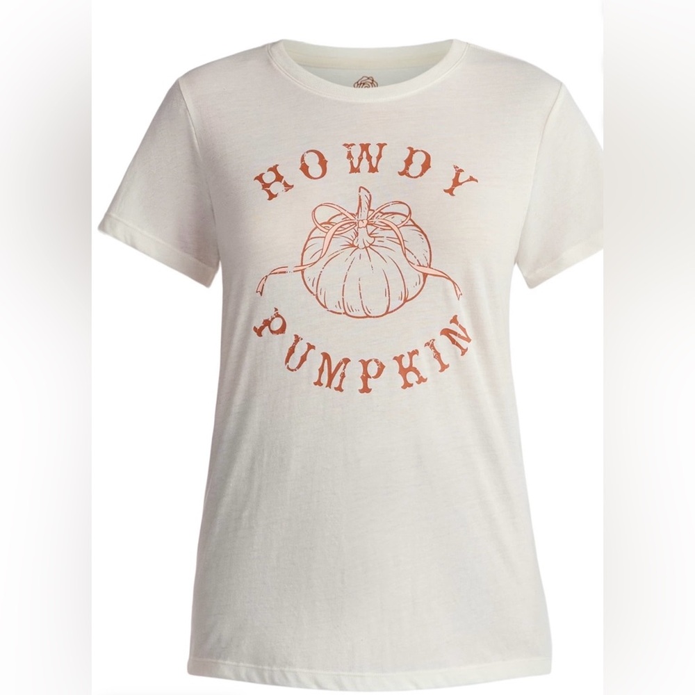 Howdy Pumpkin White Tee